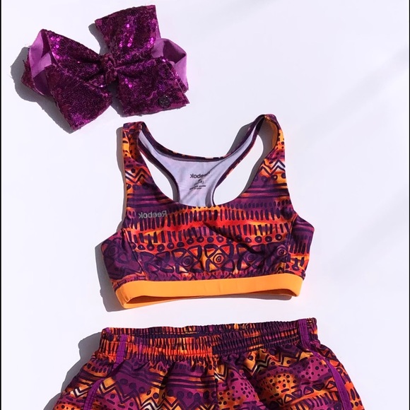 Girls Reebok Workout Outfit Set - Picture 1 of 2